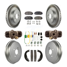 Load image into Gallery viewer, Front Rear Coated Disc Brake Rotor Ceramic Pad &amp; Drum Kit (9Pc) For Toyota Yaris