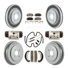 Load image into Gallery viewer, [Front+Rear] 2003 Saturn Ion Coated Rotor Drum Brake Kit &amp; Ceramic Pads For Max Braking