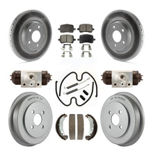 Charger l'image dans la galerie, Front Rear Coat Disc Brake Rotors Ceramic Pad Drum Kit (9Pc) For Pontiac Pursuit