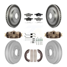 Load image into Gallery viewer, Front Rear Coated Brake Rotor Ceramic Pad Drum Kit (9Pc) For Ford Escape Mercury