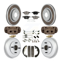 Load image into Gallery viewer, Front Rear Coated Disc Brake Rotor Ceramic Pad And Drum Kit (9Pc) For Ford Focus