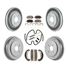 Load image into Gallery viewer, Front Rear Coat Brake Rotors Ceramic Pad Drum Kit (7Pc) For Chevrolet Cobalt Ion