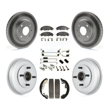 Charger l'image dans la galerie, Front Rear Coated Disc Brake Rotor Ceramic Pad And Drum Kit (7Pc) For Ford Focus