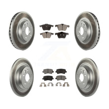 Charger l'image dans la galerie, Front Rear Coated Disc Brake Rotors And Ceramic Pads Kit For Volvo V70