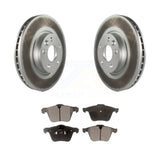 Front Coated Brake Rotor Ceramic Pad Kit For Volvo V70 With 300mm Diameter