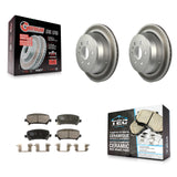 Rear Coated Disc Brake Rotor & Ceramic Pad Kit For Chevrolet Colorado GMC Canyon