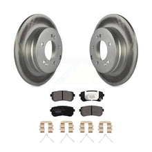 Charger l&#39;image dans la galerie, Rear Coated Disc Brake Rotors And Ceramic Pads Kit For Hyundai Sonata Kia Optima