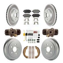 Load image into Gallery viewer, [Front+Rear] 04-07 Toyota Prius Coated Rotor Drum Brake Kit &amp; Ceramic Pads For Max Braking
