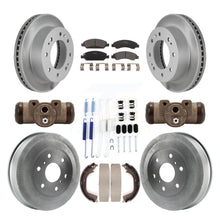 Load image into Gallery viewer, Front Rear Coated Rotors Ceramic Pad Drum Kit (9Pc) For Chevrolet Silverado 1500