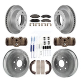 Front Rear Coated Rotors Ceramic Pad Drum Kit (9Pc) For Chevrolet Silverado 1500