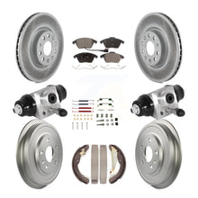 Load image into Gallery viewer, Front Rear Coat Disc Brake Rotor Ceramic Pad Drum Kit (9Pc) For Volkswagen Jetta