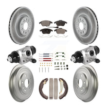 Load image into Gallery viewer, Front Rear Coat Disc Brake Rotor Ceramic Pad Drum Kit (9Pc) For Volkswagen Jetta