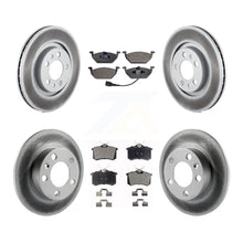 Charger l'image dans la galerie, Front Rear Coated Disc Brake Rotors And Ceramic Pads Kit For Volkswagen Beetle