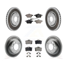 Load image into Gallery viewer, Front Rear Coated Disc Brake Rotors And Ceramic Pads Kit For Volkswagen Beetle