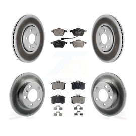 Front Rear Coated Disc Brake Rotors And Ceramic Pads Kit For Volkswagen Beetle