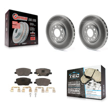 Load image into Gallery viewer, Front Coat Disc Brake Rotors Ceramic Pad Kit For Jeep Renegade Compass Fiat 500X