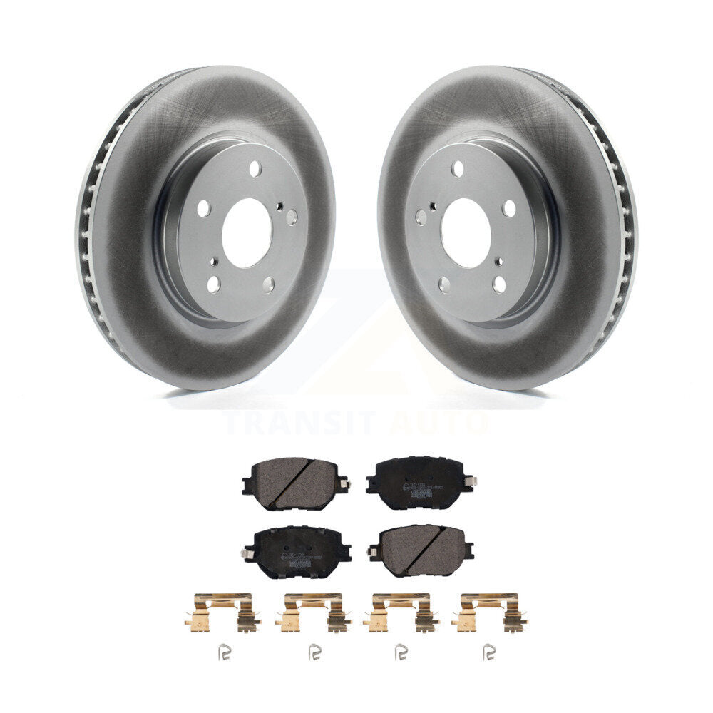 Front Coated Disc Brake Rotors And Ceramic Pads Kit For Lexus IS250