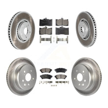 Charger l&#39;image dans la galerie, Front Rear Coated Brake Rotor Ceramic Pad Kit (6Pc) For Lexus IS200t IS300 IS350