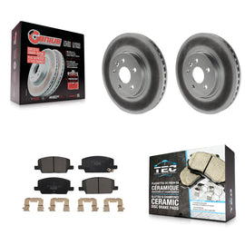 Front Coated Disc Brake Rotors & Ceramic Pad Kit For Chevrolet Trax Buick Encore