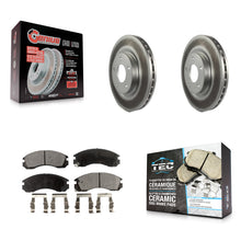 Load image into Gallery viewer, Front Coated Disc Brake Rotors And Ceramic Pads Kit For Mitsubishi Lancer