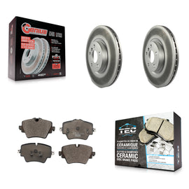 Front Coat Brake Rotor Ceramic Pad Kit For BMW X1 Mini Cooper Countryman X2 228i