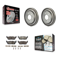 Charger l'image dans la galerie, Rear Coat Brake Rotor Ceramic Pad Kit For Ford F-150 With Electric Parking