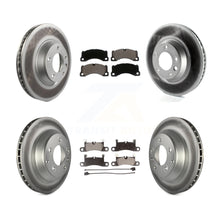 Load image into Gallery viewer, Front Rear Coated Disc Brake Rotor And Ceramic Pad Kit (6Pc) For Porsche Cayenne