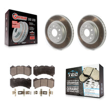 Charger l'image dans la galerie, Front Coat Disc Brake Rotor Ceramic Pad Kit For 2019-2020 Chevrolet Camaro LT/LS