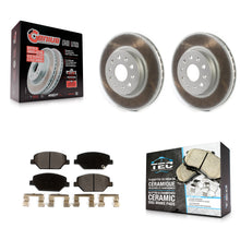 Load image into Gallery viewer, Front Coated Disc Brake Rotors And Ceramic Pads Kit For Chevrolet Camaro