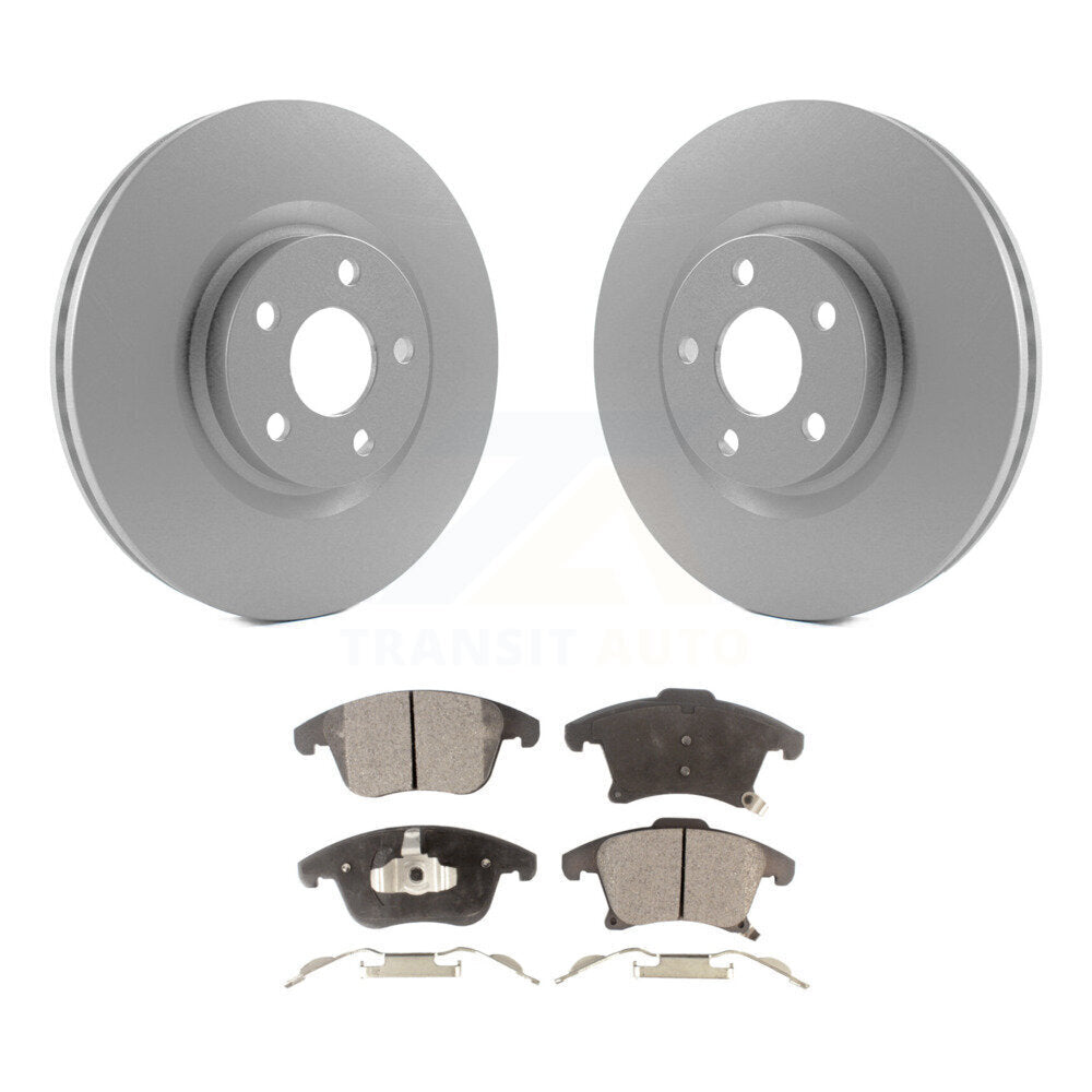 Front Coat Disc Brake Rotor Ceramic Pad Kit For Ford Police Responder Hybrid SSV