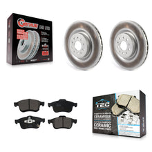 Load image into Gallery viewer, [Front] 2015-2021 Ram ProMaster City Premium Coated Rotors &amp; Ceramic Pads Brake Kit For Max Braking
