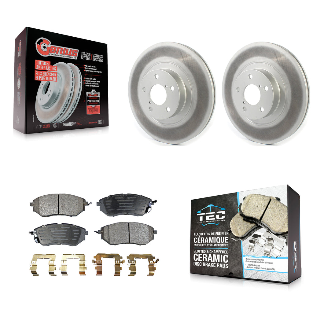 [Front] 2009 Subaru Legacy 3.0 R with 3.0L Premium Coated Rotors & Ceramic Pads Brake Kit For Max Braking