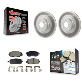 Front Coat Brake Rotor Ceramic Pad Kit For Subaru Forester Impreza Outback XV 86