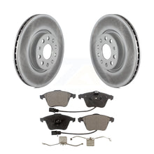 Charger l&#39;image dans la galerie, Front Coated Disc Brake Rotors And Ceramic Pads Kit For Volkswagen CC Passat