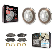Load image into Gallery viewer, [Front] 2012 Hyundai Genesis 3.8L Premium Coated Rotors &amp; Ceramic Pads Brake Kit For Max Braking