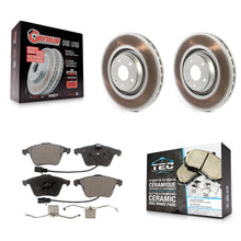 Load image into Gallery viewer, Front Coated Disc Brake Rotors And Ceramic Pads Kit For Audi TT Quattro TTS
