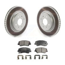 Load image into Gallery viewer, Front Coated Disc Brake Rotors And Ceramic Pads Kit For Kia Rio