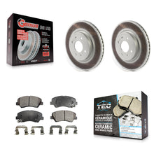 Charger l'image dans la galerie, Front Coated Disc Brake Rotors And Ceramic Pads Kit For Kia Rio