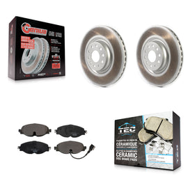 Front Coat Brake Rotor Ceramic Pad Kit For Volkswagen Golf Audi A3 Jetta Quattro