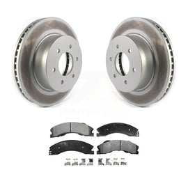 [Front] 2016-2023 Nissan TITAN XD Premium Coated Rotors & Ceramic Pads Brake Kit For Max Braking