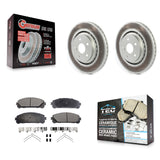 Front Coat Disc Brake Rotor Ceramic Pad Kit For Lexus RX350 RX450h Toyota RX350L