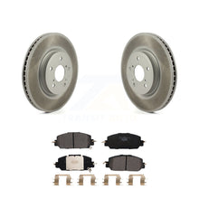 Charger l&#39;image dans la galerie, Front Coated Disc Brake Rotors And Ceramic Pads Kit For Honda CR-V