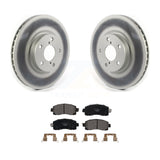 Front Coated Disc Brake Rotors And Ceramic Pads Kit For Subaru Impreza