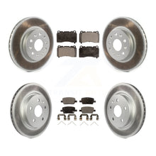 Charger l'image dans la galerie, Front Rear Coated Disc Brake Rotors And Ceramic Pads Kit For Chevrolet Camaro