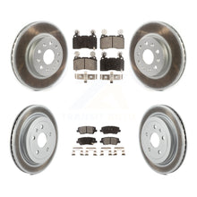 Load image into Gallery viewer, Front Rear Coated Disc Brake Rotors And Ceramic Pads Kit For Cadillac CTS