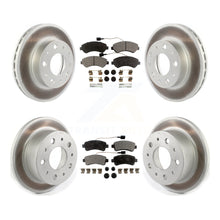 Charger l&#39;image dans la galerie, Front Rear Coated Disc Brake Rotors And Ceramic Pads Kit For Ram ProMaster 3500