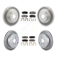 Charger l'image dans la galerie, Front Rear Coated Disc Brake Rotors And Ceramic Pad Kit For Toyota 86 Subaru BRZ