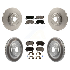 [Front+Rear] 2017 Porsche Macan Base Premium Coated Rotors & Ceramic Pads Brake Kit For Max Braking