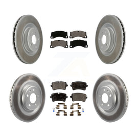 [Front+Rear] 2017 Porsche Macan Base Premium Coated Rotors & Ceramic Pads Brake Kit For Max Braking