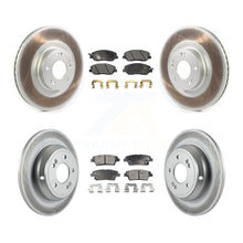 Load image into Gallery viewer, [Front+Rear] 2012 Hyundai Genesis 3.8L Premium Coated Rotors &amp; Ceramic Pads Brake Kit For Max Braking